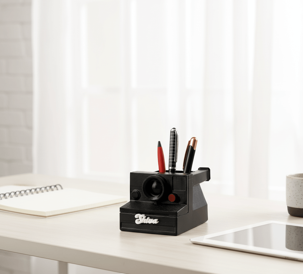 Vintage Camera Personalized Pen Stand - Image 3
