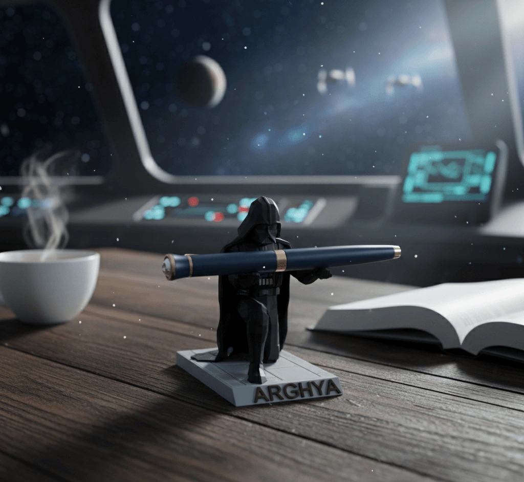 3D Darth Vader Personalized Pen Stand