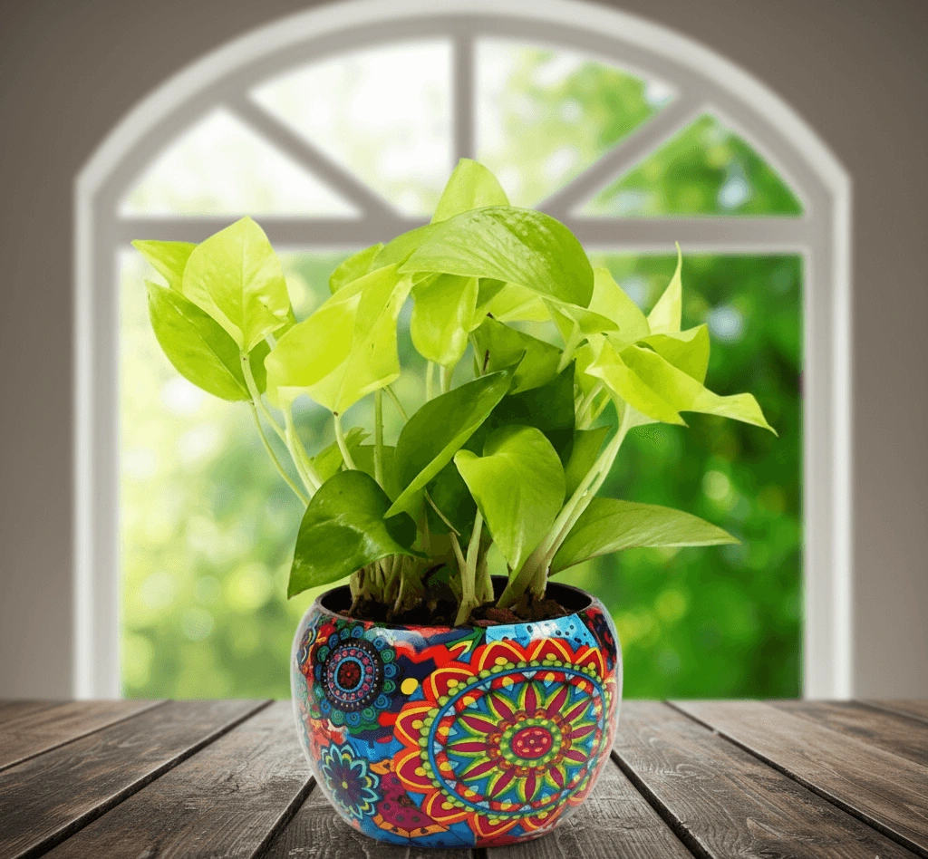 Evergreen Rajwada Potted Money Plant - Image 3