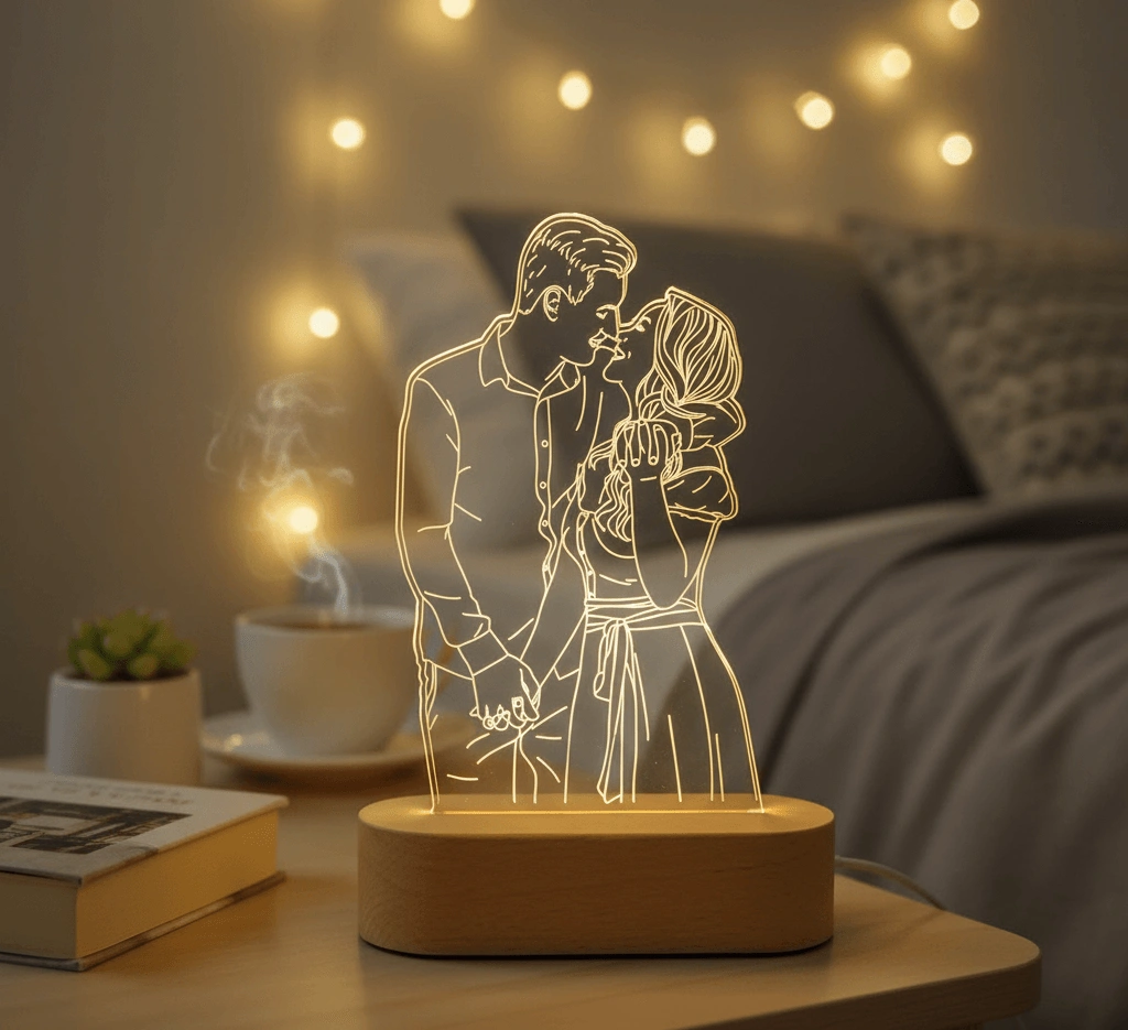 Personalized Led Hologram Lamp
