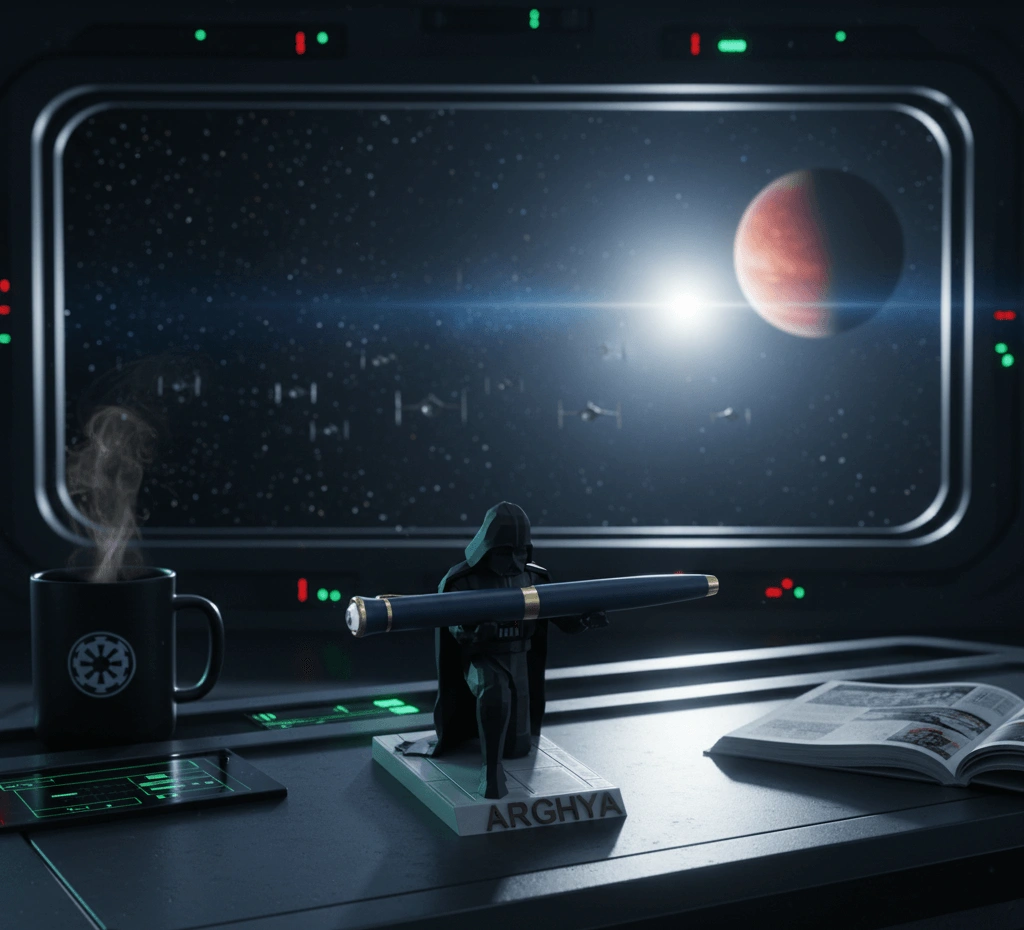 3D Darth Vader Personalized Pen Stand - Image 4